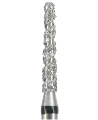 856T-012TC-FG Freza diamantata turbo cilindro-conica cu varf rotunjit